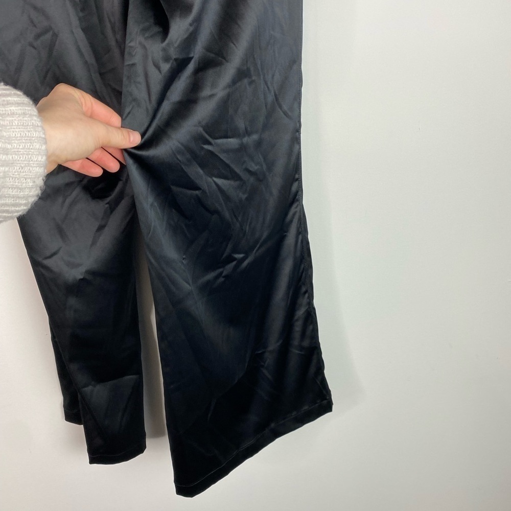 Gg Blue Satin Flare Wide Leg Pants 4 — image 3 of 7